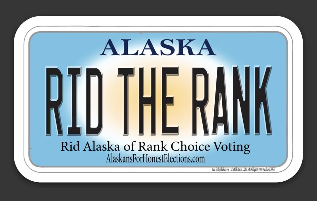 Alaska License Plate Sticker