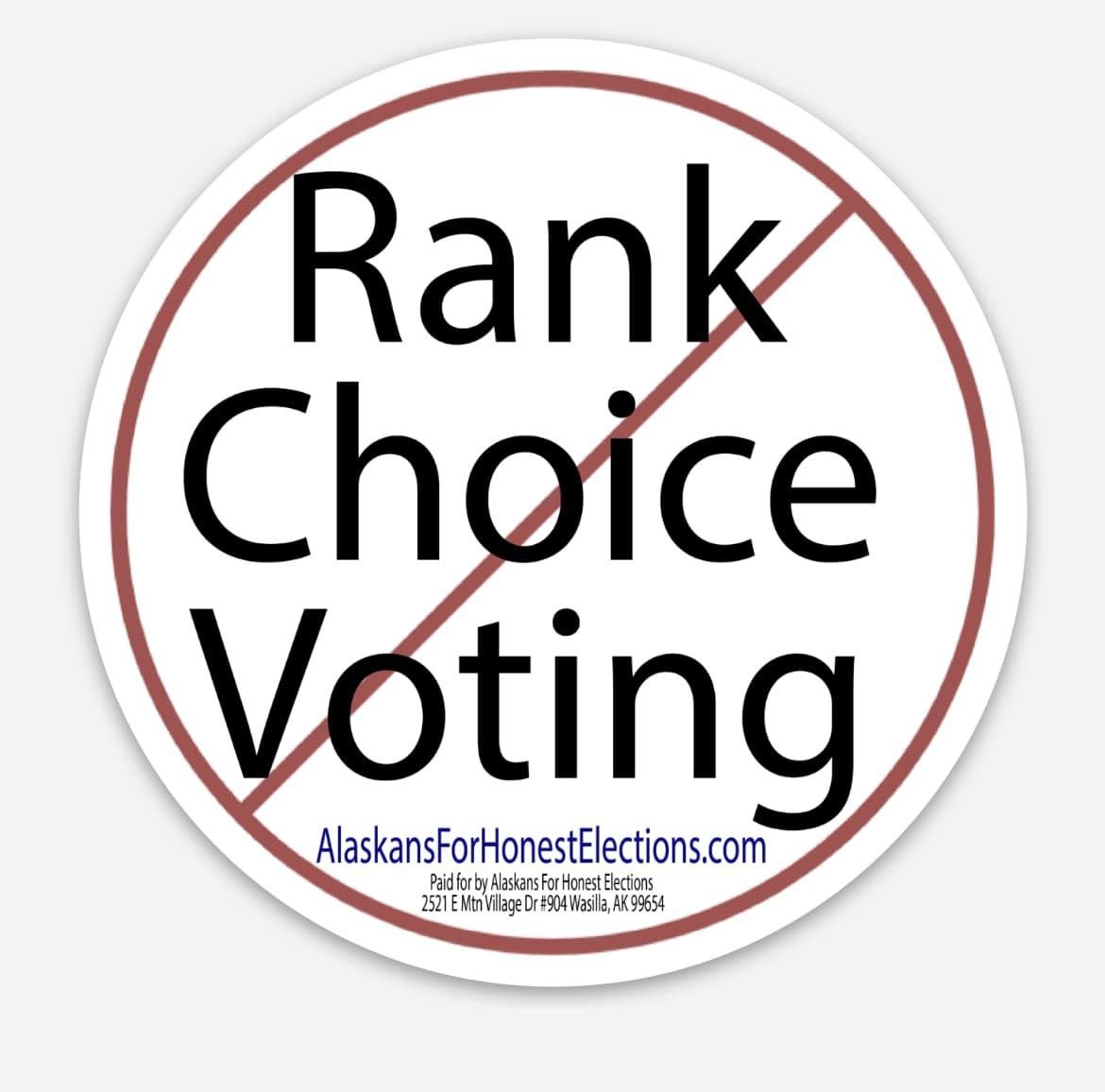 3x3 Rank Choice Voting Sticker