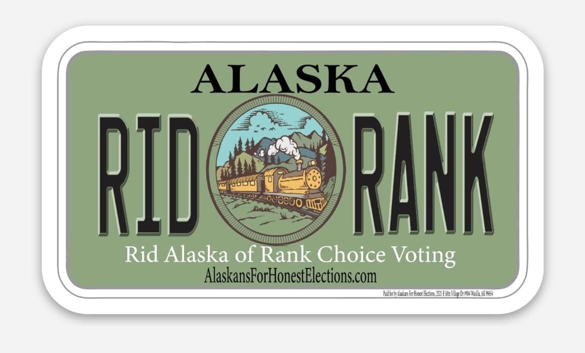 Train License Plate Sticker